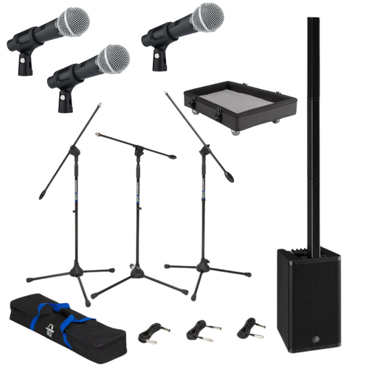 Auditorium Sound System with Yamaha STAGEPAS 1K & 3 UC1S Mics