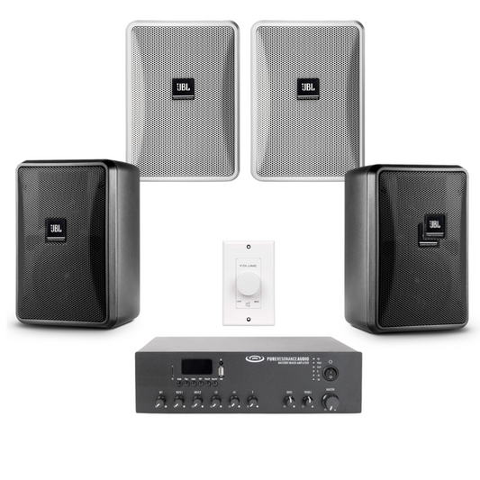 Restaurant Sound System with JBL Speakers & Bluetooth Amplifier