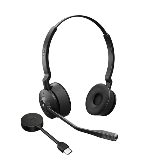 Jabra Engage 55 Stereo UC, Wireless DECT Headset, USB-C (Black) (9559-430-111)