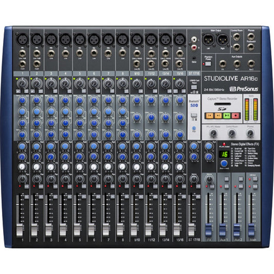 PreSonus StudioLive AR16c USB-C 18-Channel Hybrid Performance and Recording Mixer