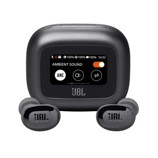 JBL Live Buds 3 True Wireless Noise-Cancelling Earbuds with Hi-Res Audio and Smart Charging Case (Black)