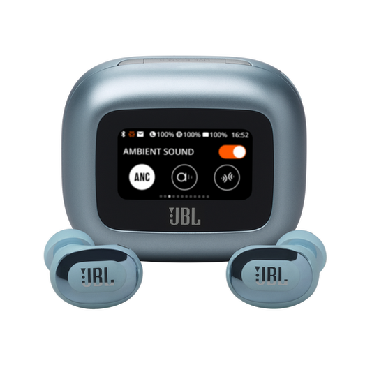 JBL Live Buds 3 True Wireless Noise-Cancelling Earbuds with Hi-Res Audio and Smart Charging Case (Blue)