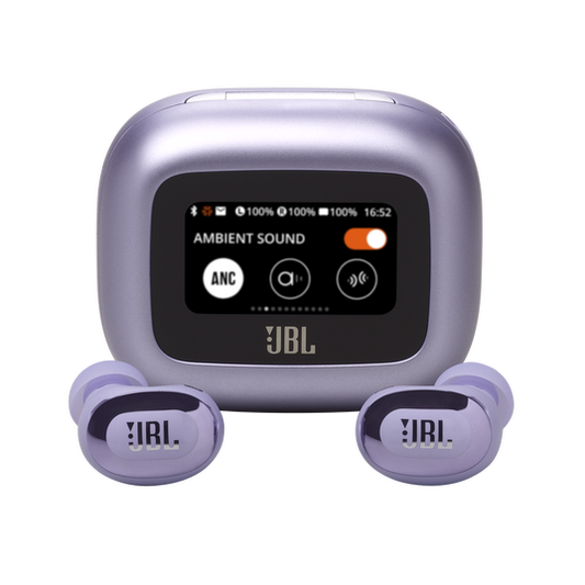 JBL Live Buds 3 True Wireless Noise-Cancelling Earbuds with Hi-Res Audio and Smart Charging Case (Purple)