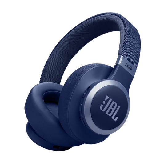 JBL Live 770NC Wireless Over-Ear Headphones with True Adaptive Noise Cancelling (Blue)