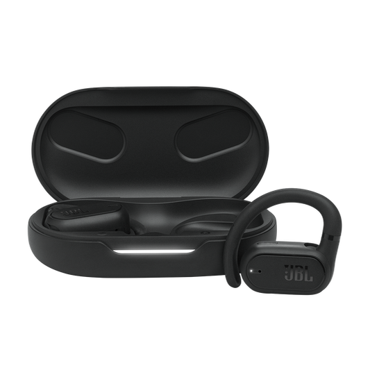 JBL Soundgear Sense True Wireless Open-Ear Headphones with Detachable Neckband (Black)