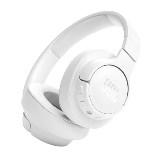 JBL Tune 720BT Wireless On-Ear Headphones with Pure Bass Sound (White)