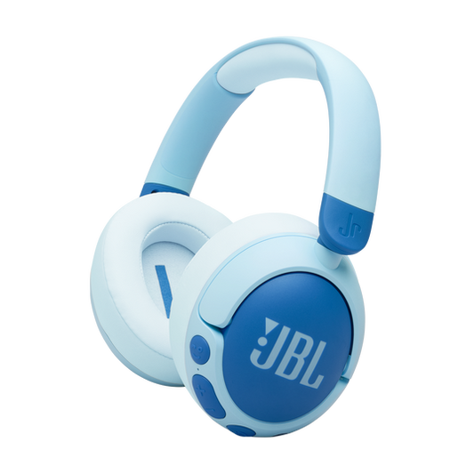 JBL Junior 470NC Wireless Noise-Cancelling Over-Ear Headphones for Kids (Blue)