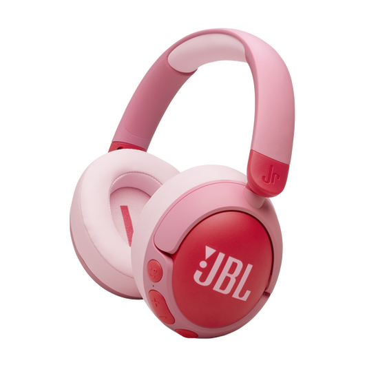 JBL Junior 470NC Wireless Noise-Cancelling Over-Ear Headphones for Kids (Pink)