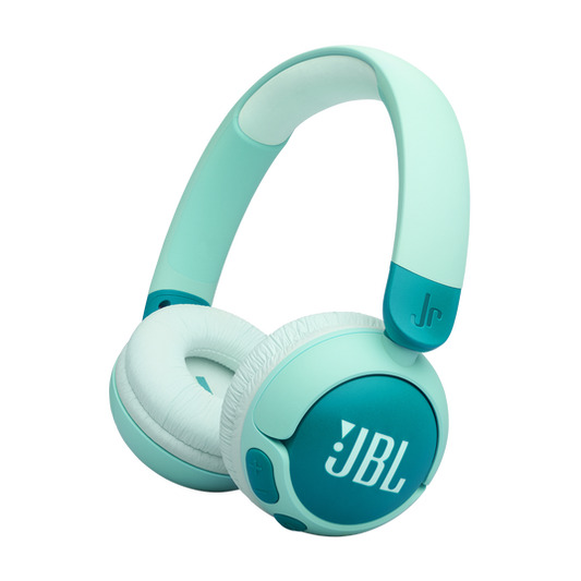 JBL Junior 320BT Wireless On-Ear Headphones for Kids – Safe Volume, Long Battery Life (Green)