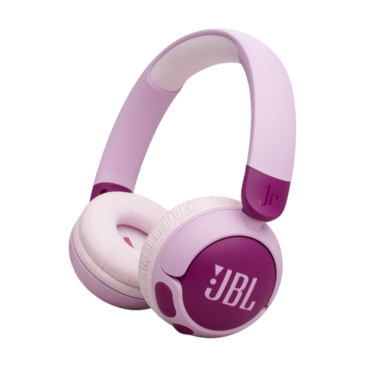JBL Junior 320BT Wireless On-Ear Headphones for Kids – Safe Volume, Long Battery Life (Purple)