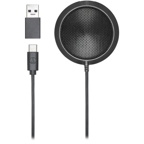 Audio-Technica ATR4697-USB Omnidirectional Condenser Boundary Microphone with USB-C