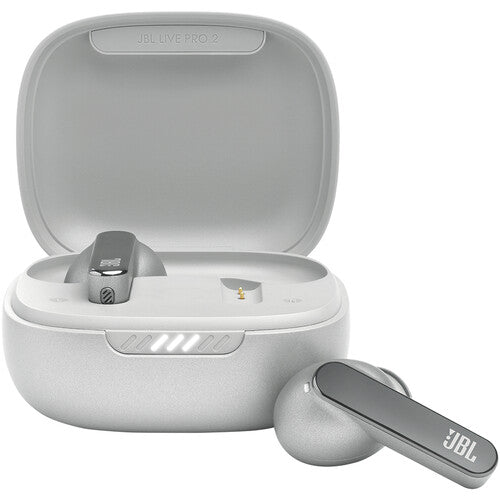 JBL Live Pro 2 TWS True Wireless Noise Cancelling Earbuds (Silver)