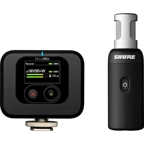 Shure MoveMic 88+ Receiver Kit Wireless Stereo Microphone System