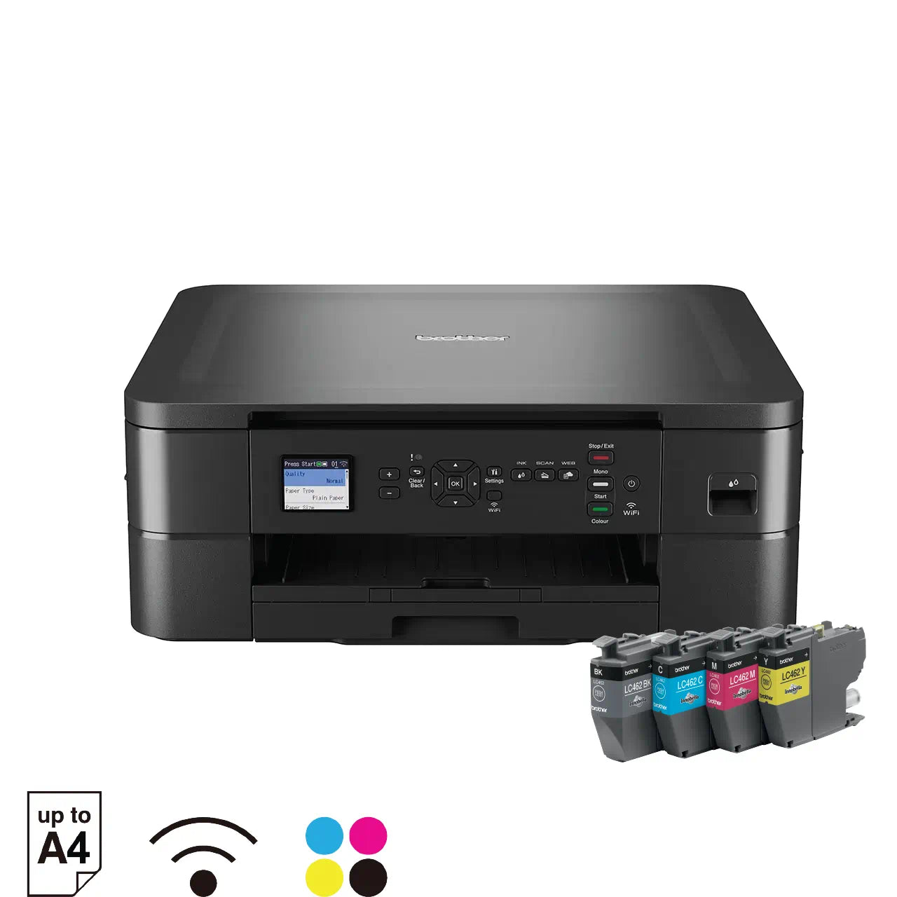 Compact Inkjet Printers Compact A4 Wireless Inkjet Printer with Duplex & Mobile App – Musicshop