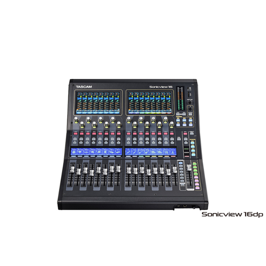 TASCAM Sonicview 16 / 16XP – Next-Gen 96kHz Digital Mixing Console with Triple Touchscreens & Dante
