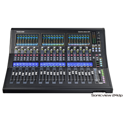 TASCAM Sonicview 24 / 24DP – Next-Gen 96kHz Digital Mixer with Triple Touch Screens & Dante