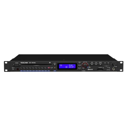 TASCAM CD-400U CD/SD/USB Media Player with Bluetooth® Receiver & AM/FM Tuner