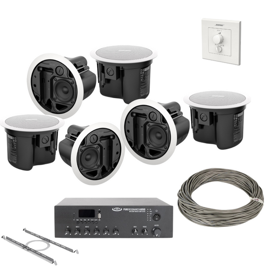 Bose Restaurant Sound System with 6 FreeSpace FS2C Speakers & IZA-190-HZ Amplifier