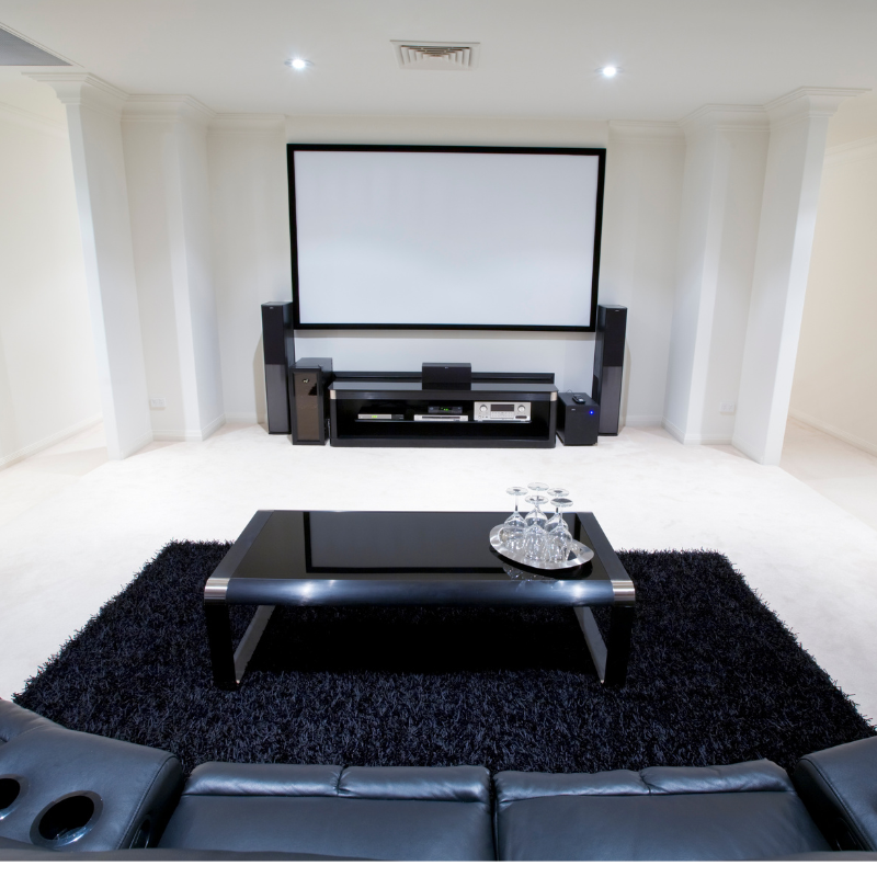 Stunning Home Theater Installation Services For Home Theaters With Projection image