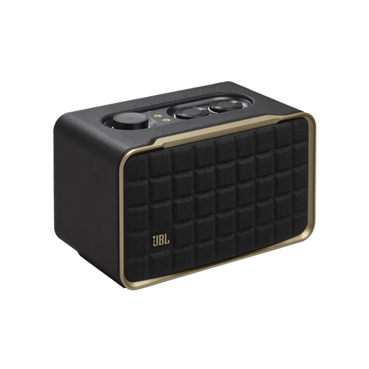 JBL Authentics 200 - Retro-Style Smart Speaker with Powerful Sound and Voice Assistants