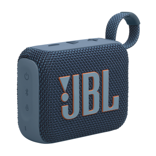 JBL Go 4 Ultra-Portable Waterproof Bluetooth Speaker with JBL Pro Sound (Blue)
