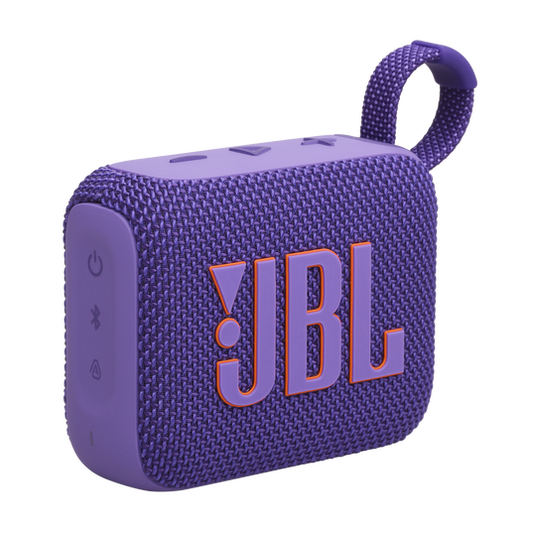 JBL Go 4 Ultra-Portable Waterproof Bluetooth Speaker with JBL Pro Sound (Purple)