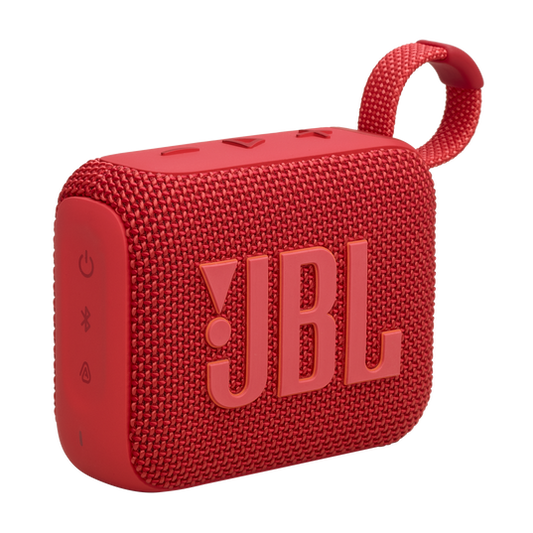 JBL Go 4 Ultra-Portable Waterproof Bluetooth Speaker with JBL Pro Sound (Red)