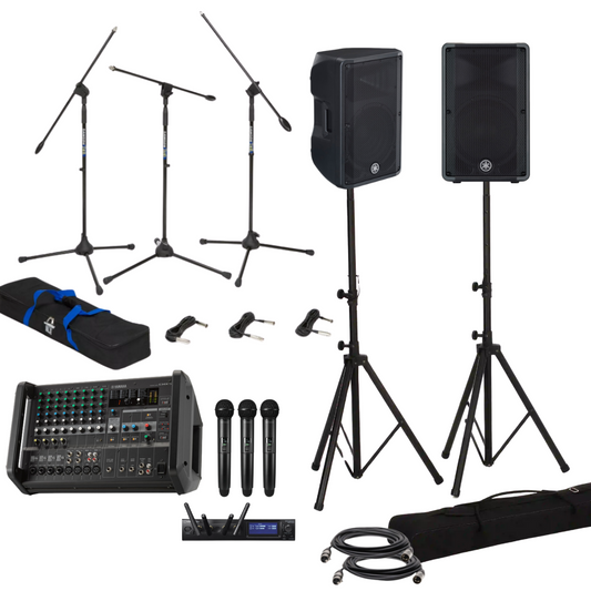 Live Sound System Package with Yamaha CBR12 Speakers & EMX5 Mixer