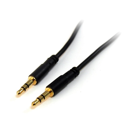 Male 3.5mm Stereo Jack to Male 3.5mm Stereo Jack Aux Cable - 1m, High-Quality Audio