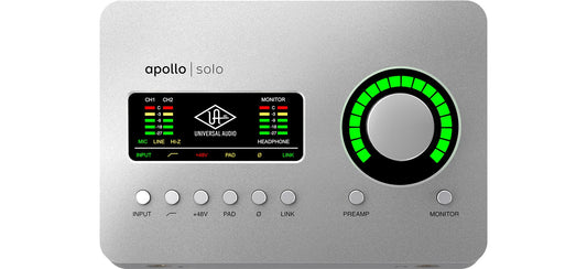 Universal Audio Apollo Solo Heritage Edition Thunderbolt 3 (include a SGD1,800 Plug-In Bundle)