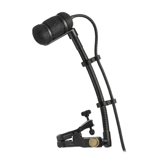 Audio-Technica ATM350U Cardioid Condenser Instrument Microphone with Universal Clip-on Mounting System (5" Gooseneck)