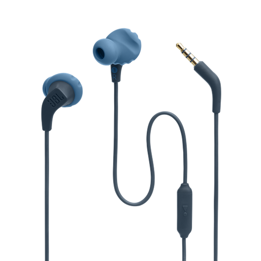 JBL Endurance Run 2 Wired In-Ear Headphones with FlipHook™ Design- Blue