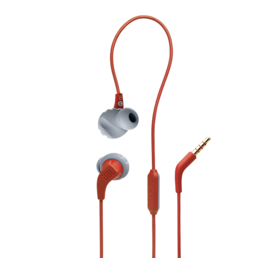 JBL Endurance Run 2 Wired In-Ear Headphones with FlipHook™ Design- Coral