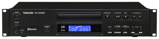 Tascam CD-200BT Professional Rackmount CD Player with Bluetooth Receiver