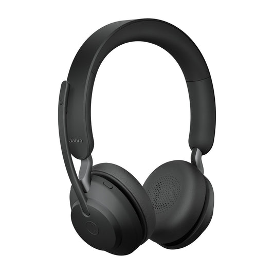 Jabra Evolve2 65 MS Stereo Wireless Bluetooth Headset with Link 380 USB-C  (Black)  26599-999-899