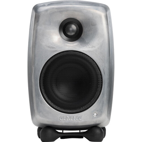 Genelec G2BRwM Active Bookshelf Speaker - RAW Aluminum Finish