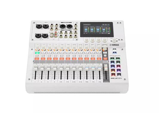 Yamaha MGX12V B 18-Channel Digital Mixing Console with Dual USB-C Audio/Video Interface (White)