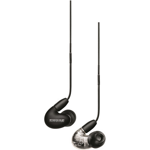 Shure AONIC 5 Sound-Isolating Earphones (Black) with Triple Drivers & Custom Nozzles