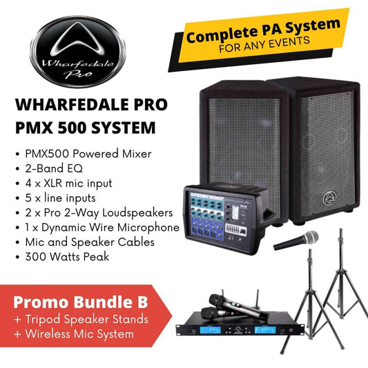Wharfedale Pro PMX500 System Promo Bundle B