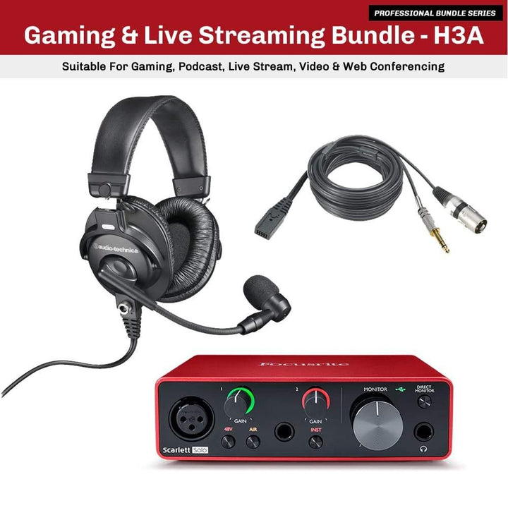 Gaming and Live Streaming Headset Microphone Bundle Musicshop SG