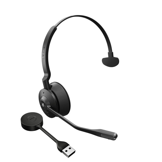 Jabra Engage 55 Mono UC, Wireless DECT Headset, USB-A (Black) (9553-410-111)