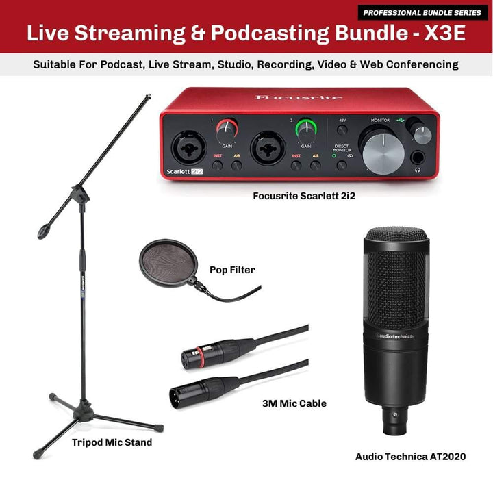 Live-Streaming-Focusrite-2i2-Audio-Interface-AT2020-Microphone-Bundle-X3E
